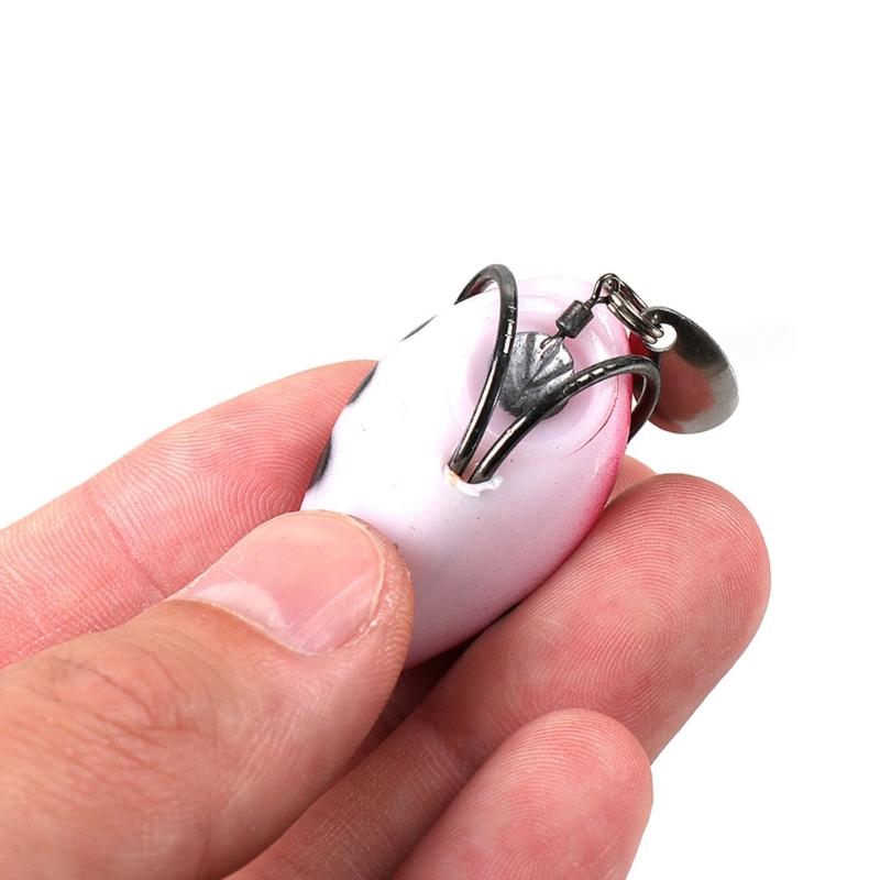 4CM Frogs Lures Soft Tube Baits Simulated Frogs Fishing Lures with Hook Soft Fishing Baits Outdoor Fishing Tackle