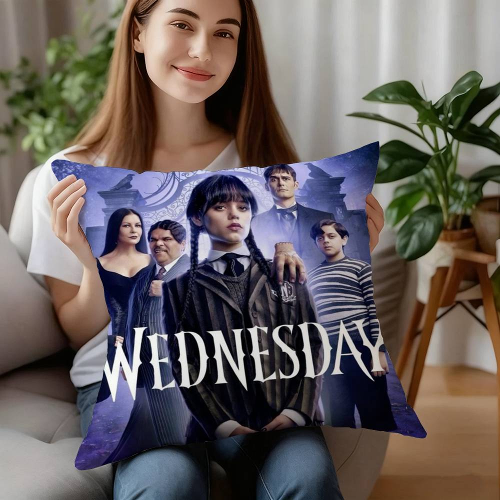 Film W-Mittwoch Kissenbezug Kurzplüsch Sofa Dekorativ Geschenk Zuhause Doppelseitiger Druck Kissen