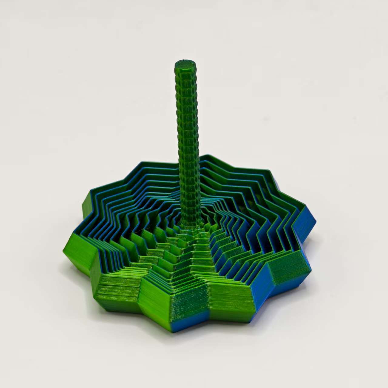 

1 шт. 3D-друкована десятикутна іграшка для зняття стресу з ручкою для розширення сенсорної декомпресії, новинка-гіроскоп у формі зірки 1PCS