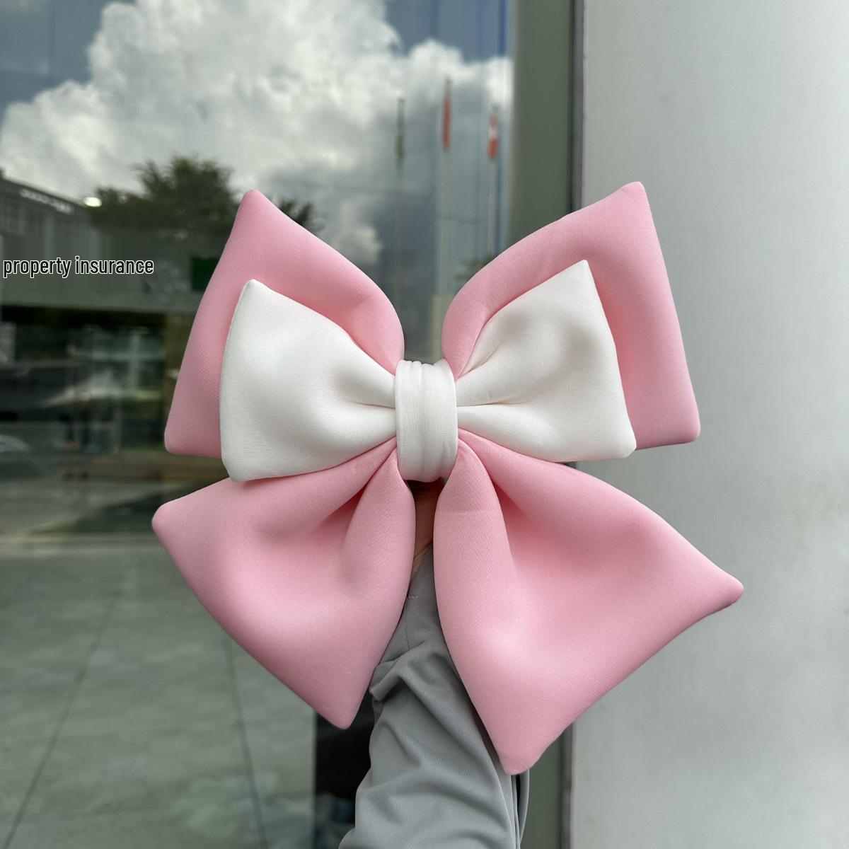 Electric Motorcycle Rear Seat Bow Decoration Sticker