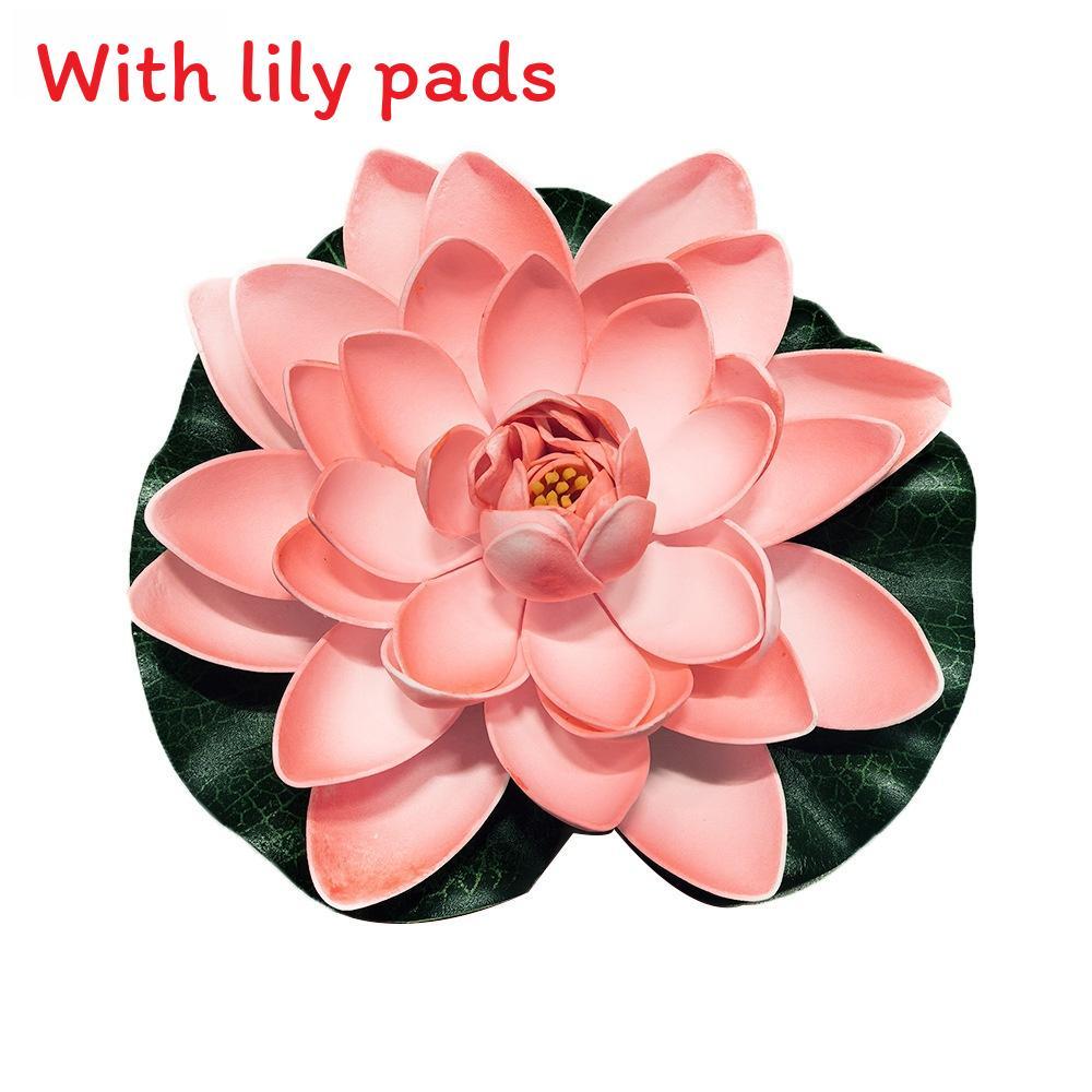 Water Garden Artificial Lotus Flower With Floating Design For Home Decor And Aquariums