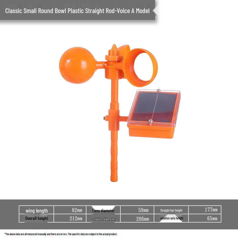 Odblaskowy odstraszacz ptaków zasilany energią słoneczną i wiatrową na farmy zewnętrzne i stawy rybne