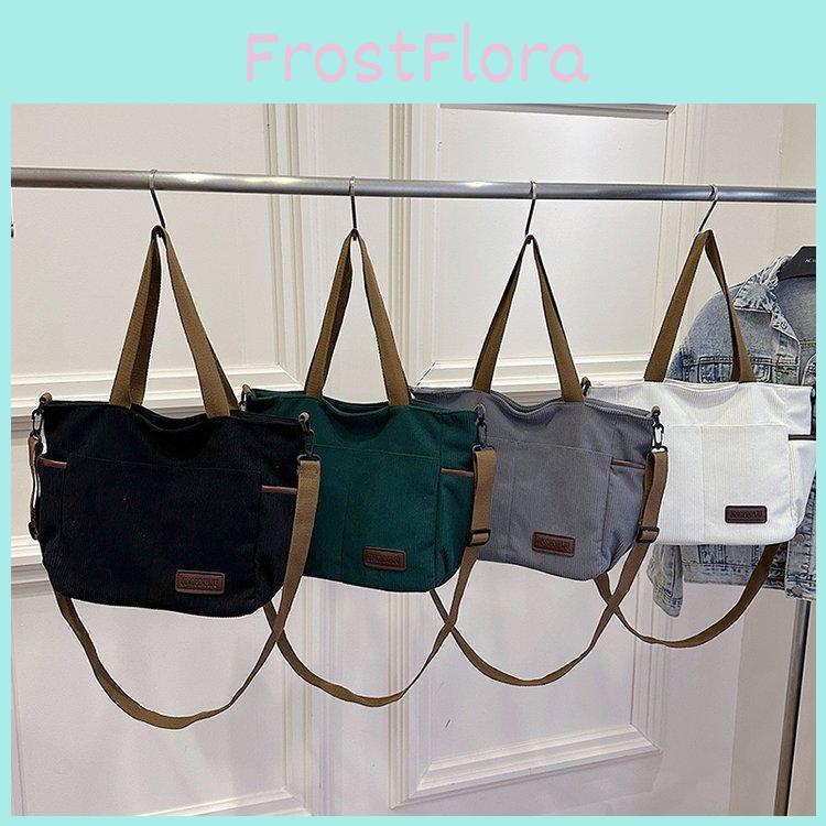 Spacious Canvas Shoulder Bag For Women In Stylish Minimalist Urban Design Ideal For Casual Travel