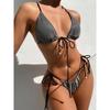 Women Sexy Shiny Split Bikini Swimming Bathing Suit For Beach