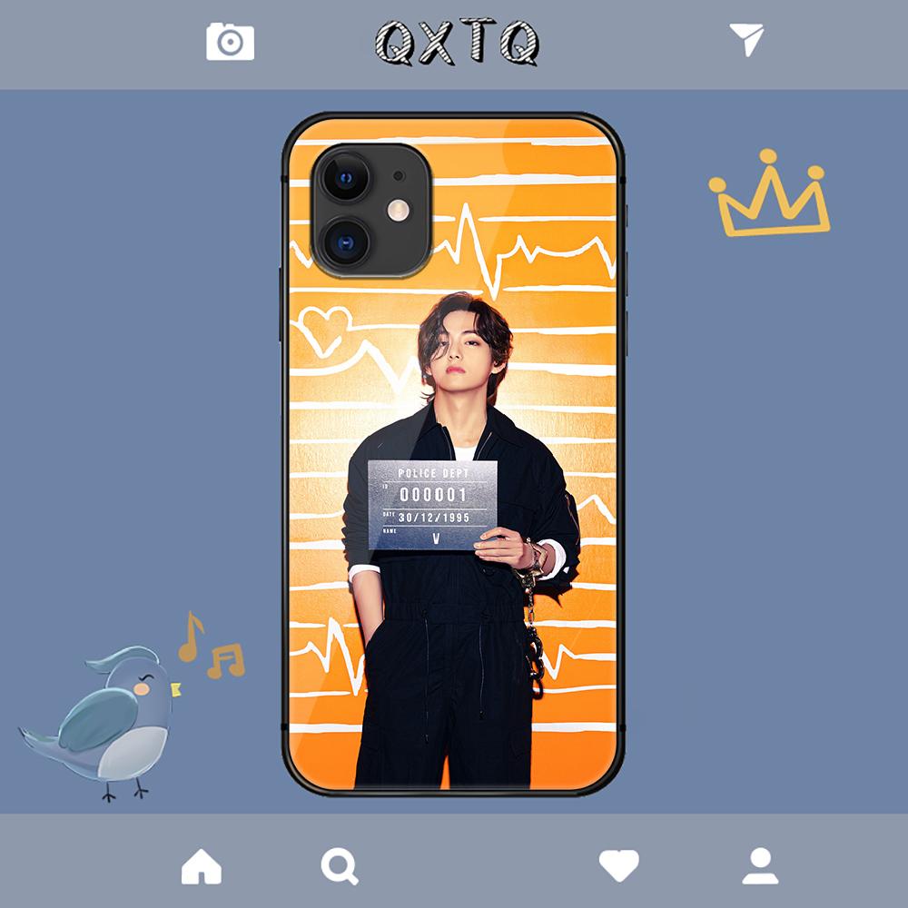 V Kim Tae Hyung Etui Young Star Na iPhone Samsung Galaxy Redmi Note S 17 16 15 14 13 20 24 25 54 Pro Max Ultra Fe Pokrowiec ze Szkła Hartowanego