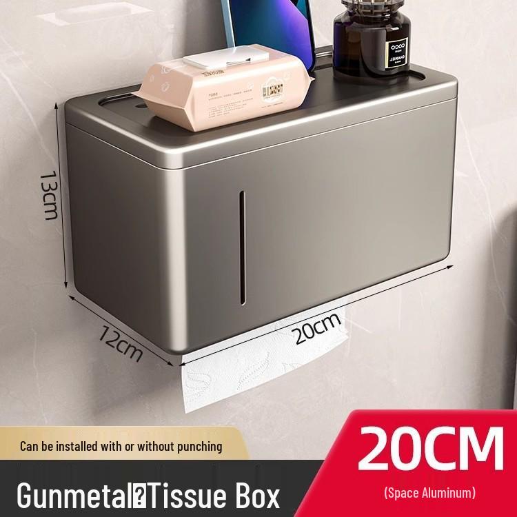 Suport de hârtie igienică și raft de depozitare a șervețelelor pentru baie