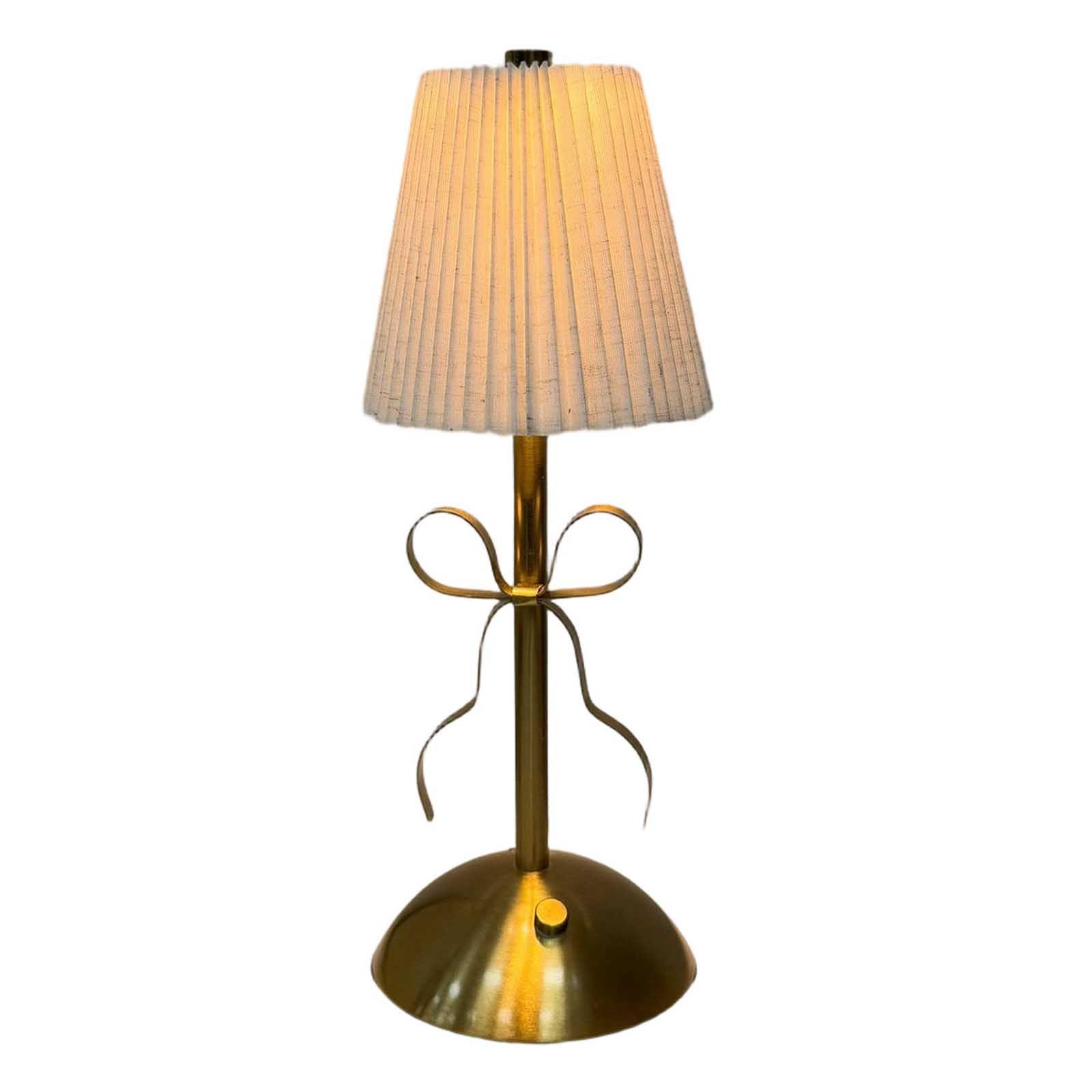 

Garosa Bow Table Lamp, LED Desk Lamp With Cute Bow Decor And Fabric Shade, Built In 1200mAh Battery, For Bedroom Living Room Guesthouse One Size бежевый