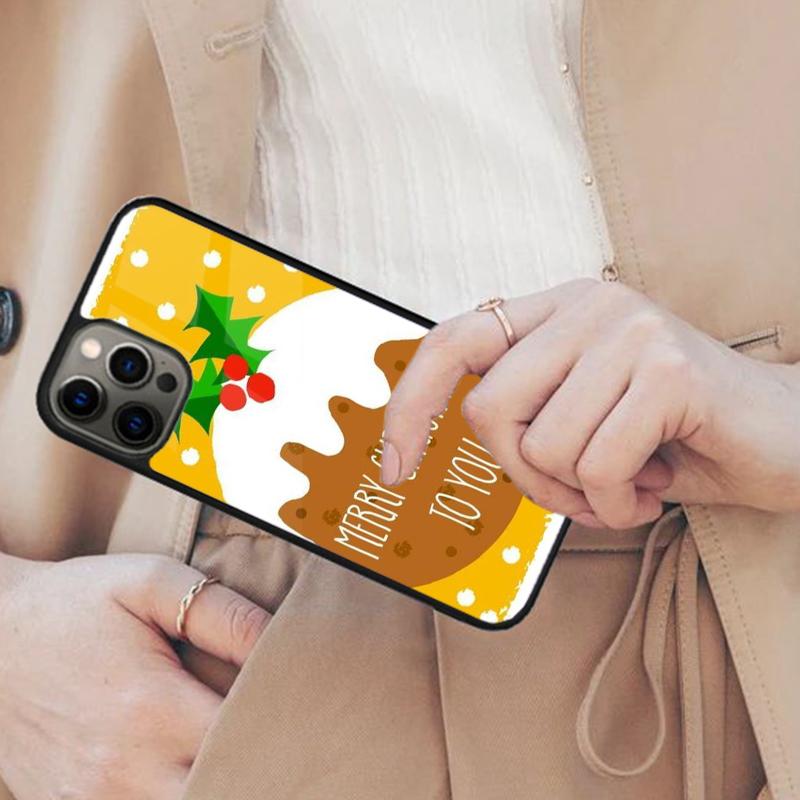 Christmas Pudding Magnetic Phone Case For APPLE iPhone 17 Air 16 14 13 12 Pro Max 15 Plus Wireless Charge With MagSafe Cover