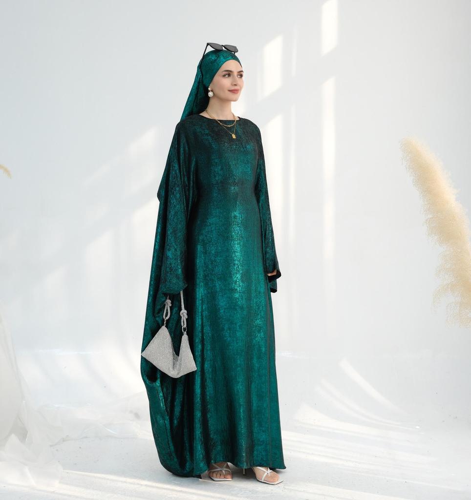 Loriya2025 Elegantes Patchwork Abaya Kleid LR778
