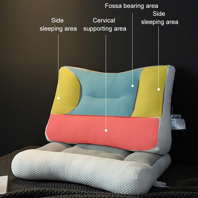 New Traction Neck Pillow Soybean Fibre Memory Pillow Slow Bounce Cushion To Protect The Neck For Home Hotel