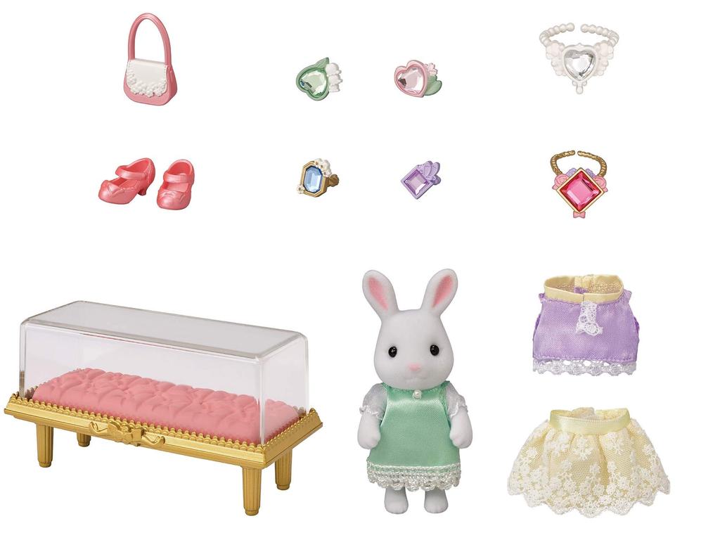 EPOCH Poly Sylvanian Families Town Fashion Coordination Set Sparkling Jewelry [Town - Collection] TVS-14