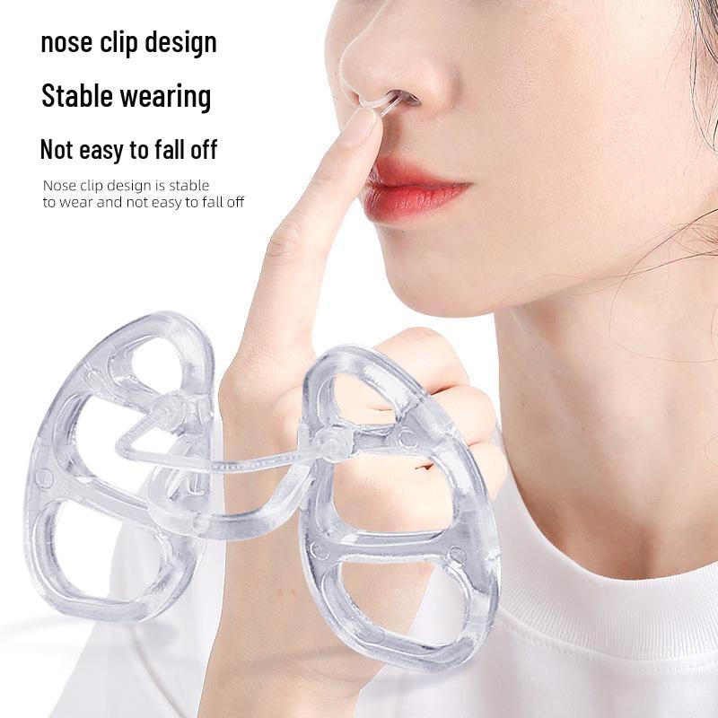 Stretch Rebound Anti-Snoring Nose Clip and Nighttime Mouth Closure Device