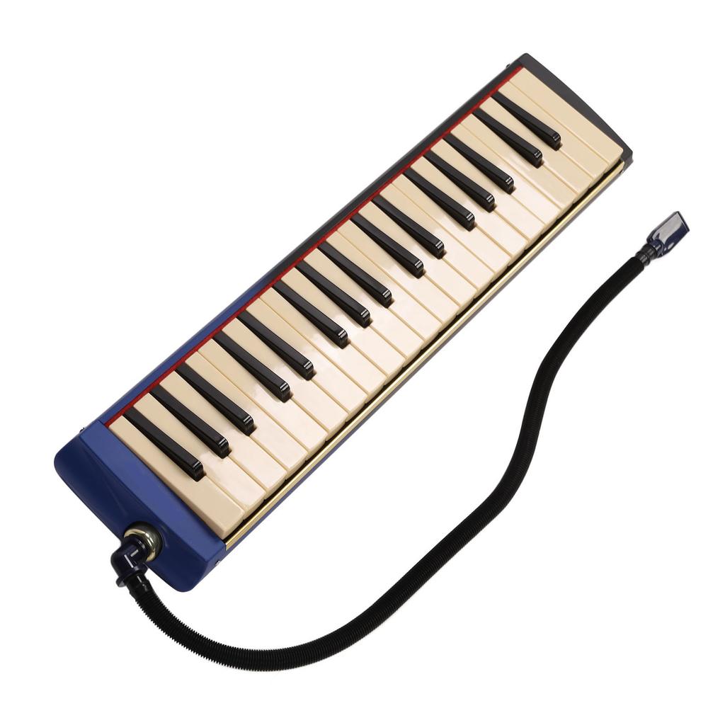 37 Key Melodica Instrument Piano Double Soft Tubes 2pcs Mouthpiece Melodica Air Piano Keyboard with
