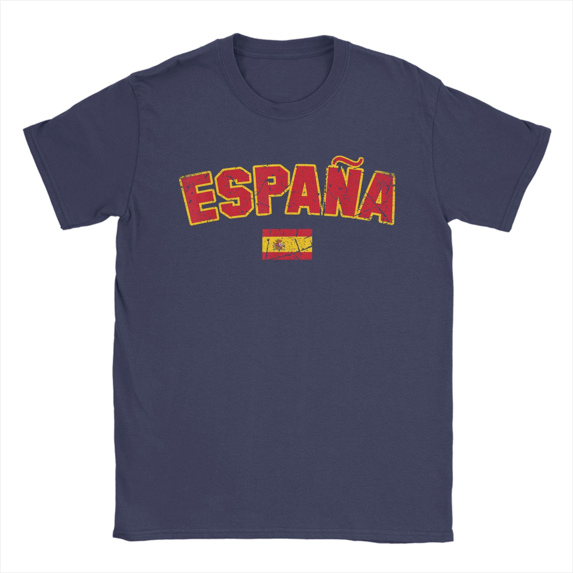 

Harajuku TShirt Summer ESPANA Spain Flag Fashion T Shirts 100 Cotton Tee Shirt for Unisex Y2K Classic Cheap Short Sleeve Clothes 4XL