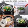 Folding Dish Steam Stainless Steel Food Steamer Basket Fruit Vegetable Cooker Multi-Function Meat Steaming Tray Kitchen Tools