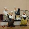 Chef Figurine Miniature Statue Shop Decorationation Art Gift