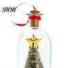 Regalo Sentimentale Festivo Registrabile Albero di Natale Messaggio in una Bottiglia, Ornamento Ricordo con Registrazione Vocale e Riproduzione, Bottiglia di Vetro con Scena Innevata