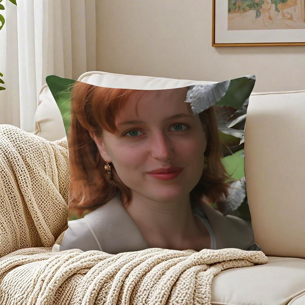 GGillian Anderson Cushion Cover Pillowcase Antidustmite living Room Sofa Decor Cushion Room