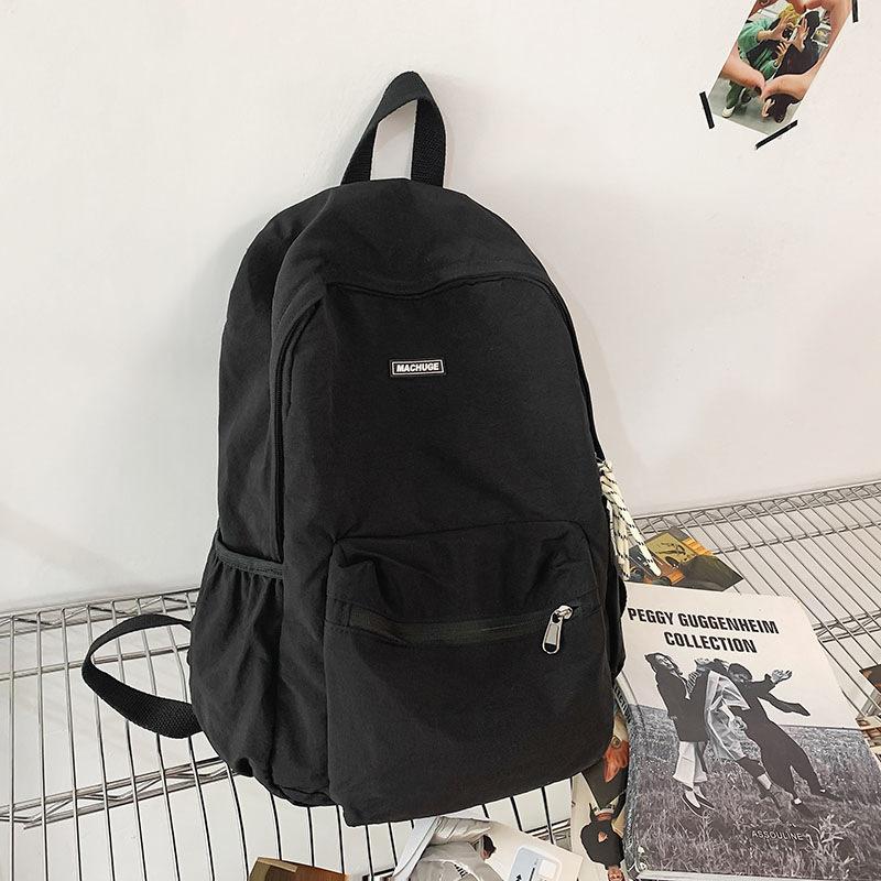Schoolbag1011 tide brand FOG double line large capacity high street canvas backpack tide brand men's and women's high street school bag