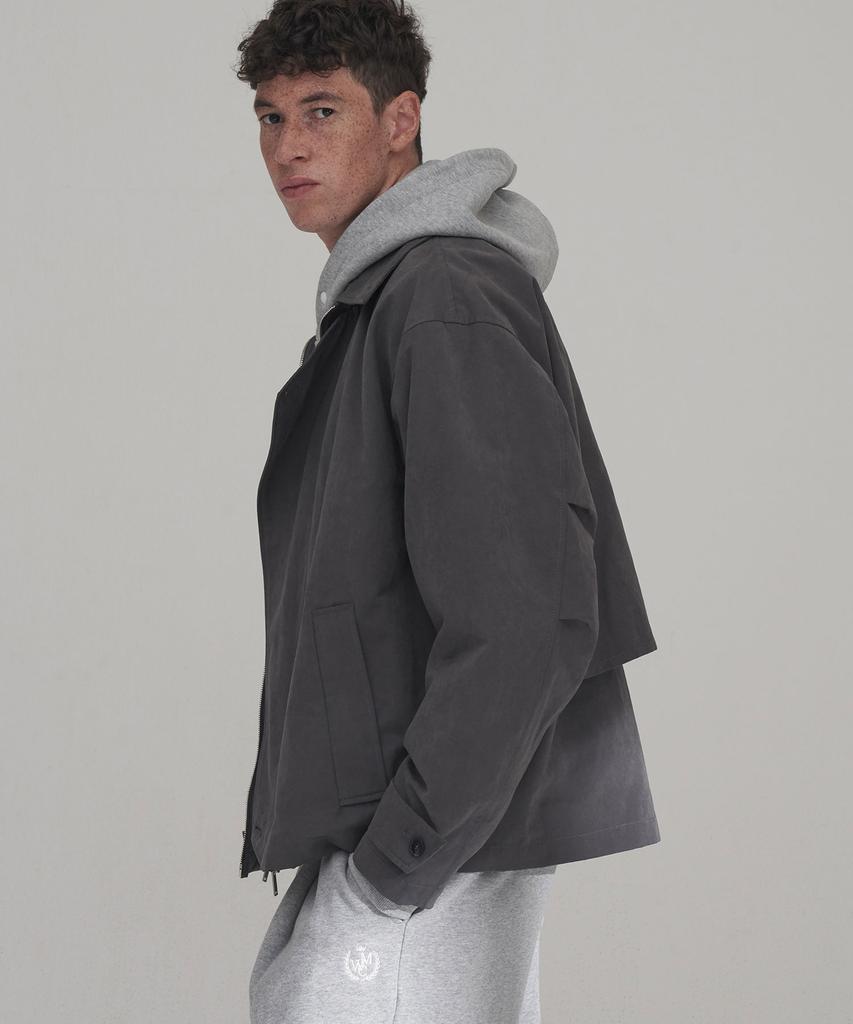 Wmc Npc Placket Jacket_Charcoal Grey