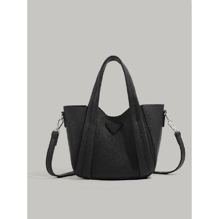 

Niche Bags 2024 New Bucket Bag High-Quality Texture Women s Bag Basket Handbag Shoulder Crossbody Letter Bag Trendy чёрный