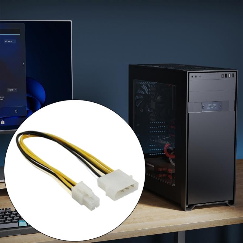 4Pin Connector 4Pin to Mini 4Pin Connector Auxiliary Power Adapter Cable Replacement for Motherboard Power