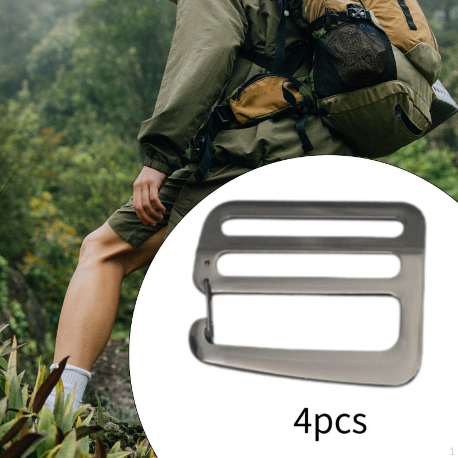 

4 пряжки G Hook Wave 1,5-дюймовая металлическая фурнитура для ремня рюкзака и сумки Dark Gray