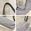 Striped Canvas Large Capacity Tote Bag Women's Shoulder Bag