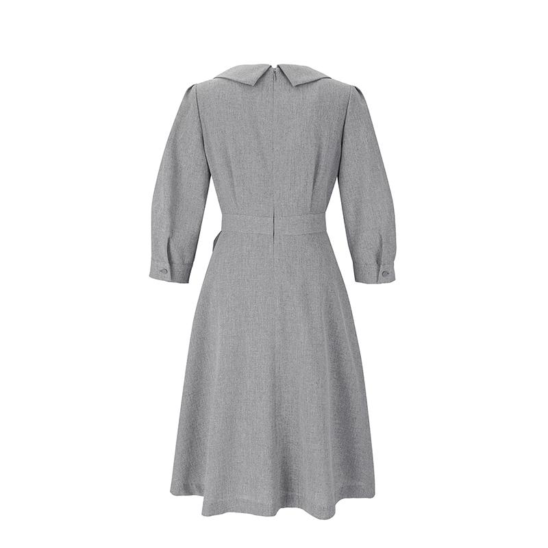 SOUP Stand Collar Pleated Point Dress (Sy3Opm5)