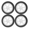 4 Pcs RC Car Tires Rubber Plastic Universal RC Car Wheel for Tamiya TT01 TT02 XV01 XV02 110 Remote