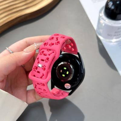 Suitable For Huawei Gt6 Dog Paw Bone Silicone Strap Gt5Pro Watch Watch4/3 Sports Strap Breathable