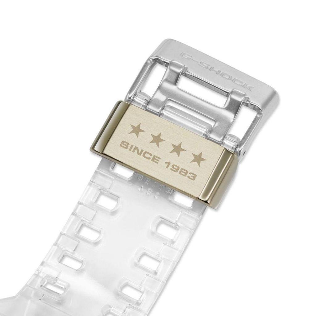 Casio G-Shock 40. výročí Série Clear Skeleton, GMA-S114RX-7AJR, Průhledné hodinky řady S, Voděodolné do 20 ATM, Odolné proti nárazu, Zcela nové
