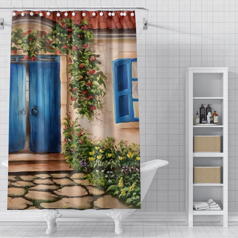 home shower curtains for bathroom Oil painting style waterproof fabric bathroom Curtains modern shower curtain 180x200 240x200