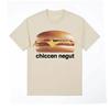 Chiccen Negut Funny Meme Gift Pattern T-shirt Women's Fashion Casual High Quality T-shirt O-Neck Loose T-shirt