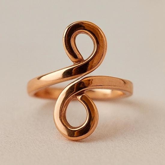 Pure Copper Infinity Ring, Therapy Wrap Ring, Stackable Birthday Gift for Women