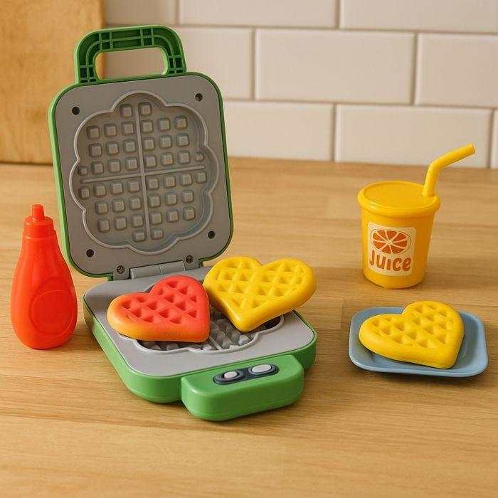 Kuchyňská hračka - SHOP-STORY - Zvukový a světelný vaflovač - Kouzelné vafle - Na baterie - Od 3 let