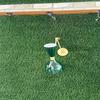 Set of 2 Green Diabolo Wall Sconces Mid Century Modern Brass Wall Lights Fixtures Retro Bedroom, Studyroom, Home, Office