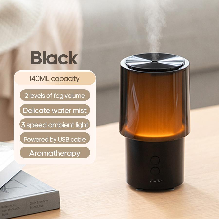 New Essential Oil Aroma Diffuser Minimalist Night Lamp Desktop Mini Air Humidifier 140ml Ultrasonic Sprayer for Hotel Home Gift