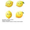 Non Slip Insulation Cup Mats 4PCS Cute Lemon Shape Wooden Coasters, Non-slip Heat Pads, Functional Coffee Table Coasters Decorative Tableware