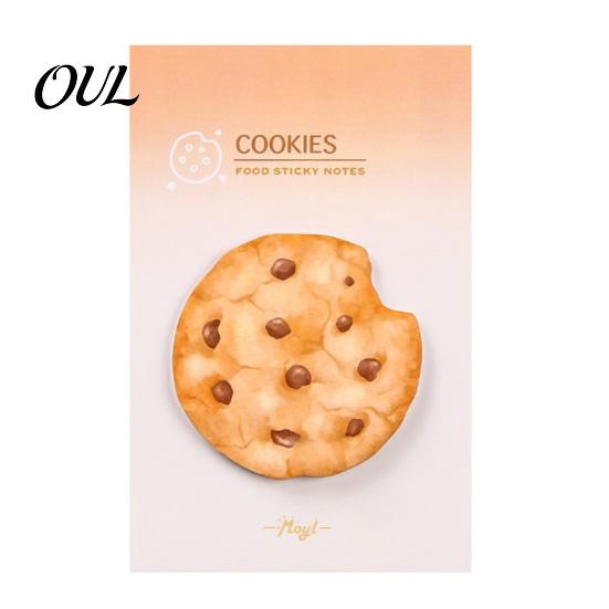 Loaf Shape Stick Notes Note Pads, Funny Toast Bread Cookie Cheese Design Cute Notepad, 30 Study Desk Accessories Sheets/Pad Self Memo Pad for