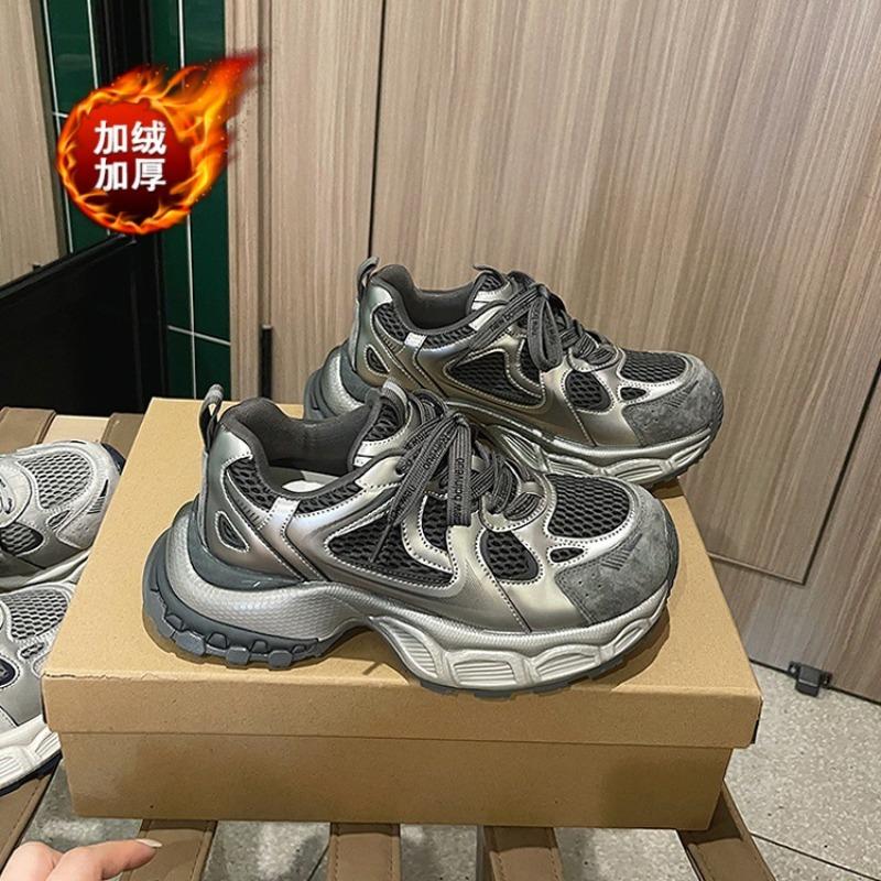 Fashion platform dad shoes women's autumn new mesh breathable niche casual non-slip running sneakers tide