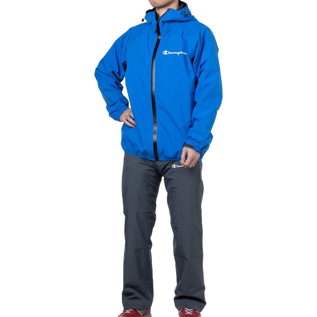 Champion Stretch Rain Suit for Men & Women, Blue, Size LL, Waterproof Top & Bottom Set, Unisex Rainwear CHU18STLL