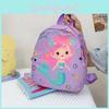 Mermaid Dinosaur Cat Shark Patterns Backpack Breathable Nylon Straps Shoulder