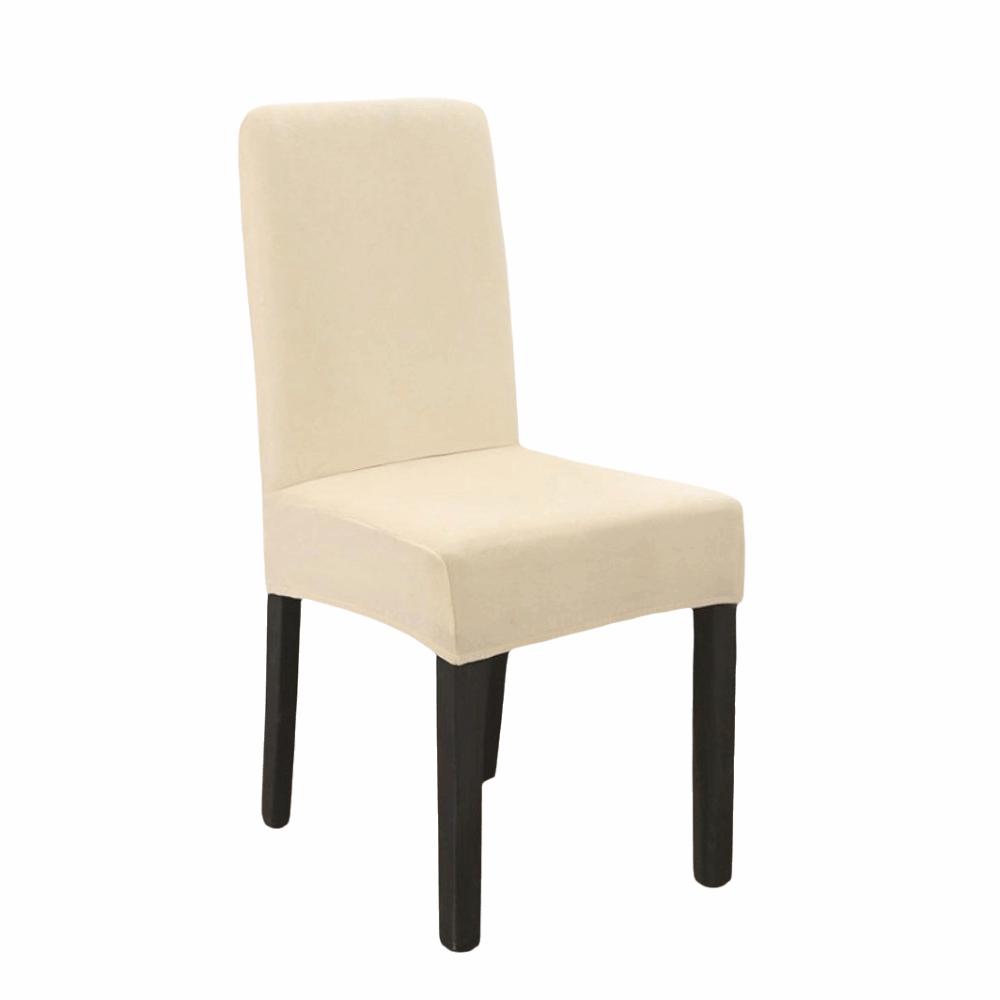 Thickened Plush Chair Cover Velvet Chair Protector Washable Elastic Chair Slipcover Restaurant