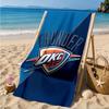 Thunder Basketball Team Beach Towel, Microfiber Beach Towel, Perfect For Pool, Beach, Travel, Home Decor Beach Party Fan gifts
