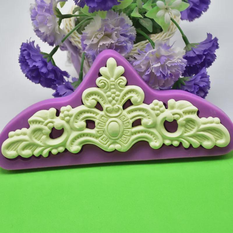 Kuchen-Dekorationsform mit Kronen-Relief im europäischen Stil