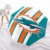 Miami Dolphins Logo Automatic Opening Folding Umbrella - Portable 3-Fold Design with 8-Bone Iron Frame, Perfect for Fans and Outdoor Use, Id