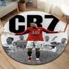 CR7 Round Area Rug,Carpet Rug for Living Room Bedroom Sofa Playroom Decor,Non-slip Floor Mat