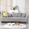 Samt Sofabezug für Wohnzimmer L-Form Sofa Chaiselongue Bezug Lounge Matte Winter Warm Sofa Handtuchbezug Rutschfester Couch Überwurf