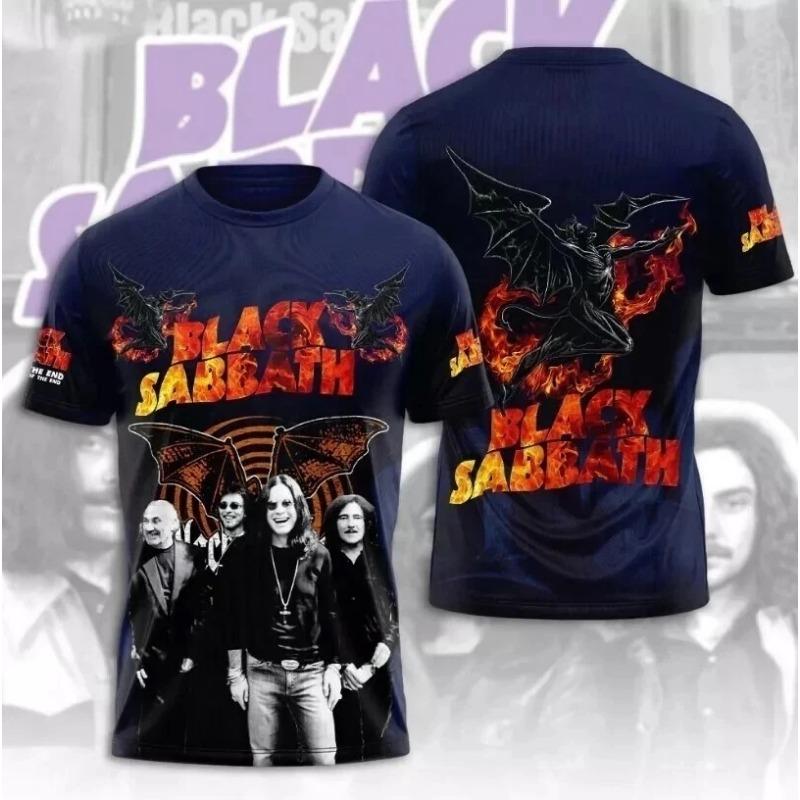 New Rock Band Ozzy Osbourne 3d Print T-shirt Top Men Women Fashion Sports Large size Tops Tees Summer Tshirt Kids Clothes Tshirt